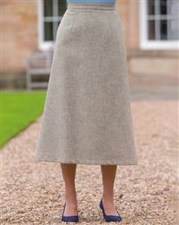 Corfu Pure Shetland Wool Tweed Skirt