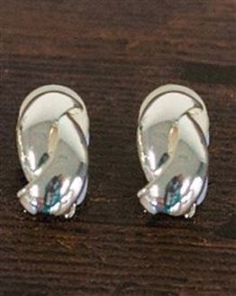 Miriam Ladies Silver Effect Clip On Earrings