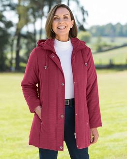 Rosemary Red Showerproof Coat