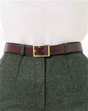 Womens Brown Leather Belt