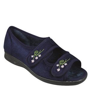 DB Wider Fit Velcro House Shoe