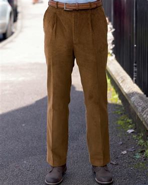 Albert Brown Tweed Check Trousers  Mr Munro