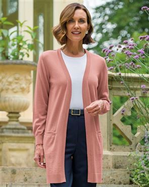 Ladies Goldie Merino Wool Mallow Cardigan