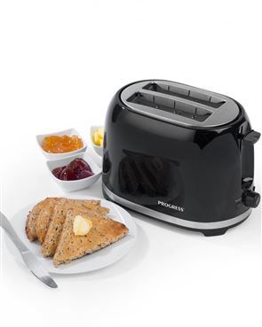 Black 2 Slice Toaster