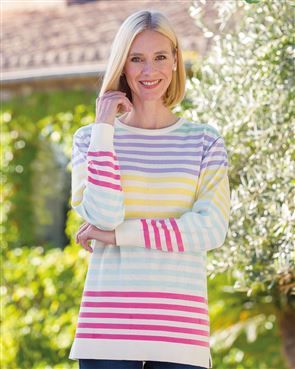 Cotton Mia Long Sleeve Crew Neck Jumper