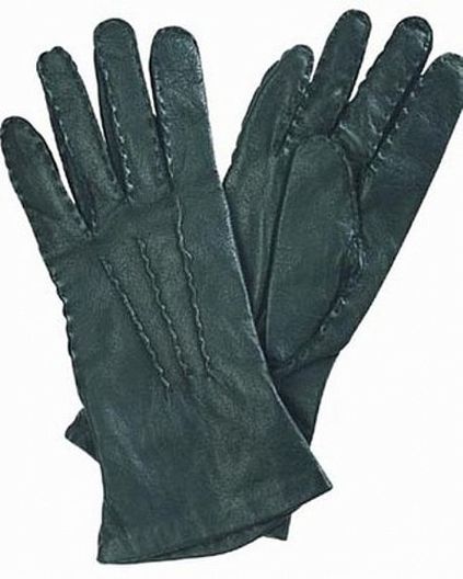 Leather and Silk Gloves