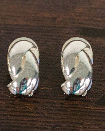 Miriam Ladies Silver Effect Clip On Earrings