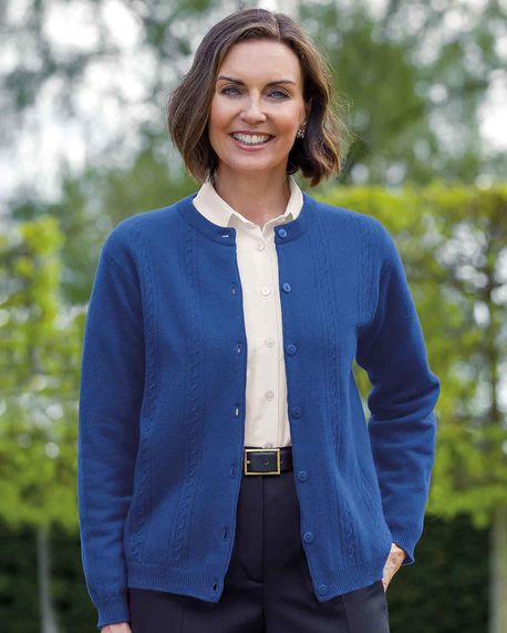 ladies lambswool cardigan