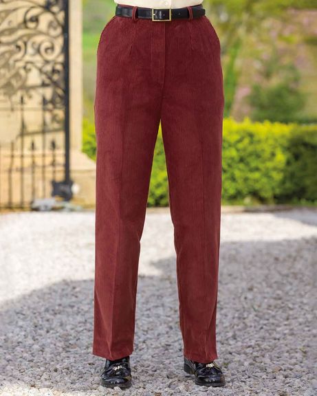 Corduroy Rust Trousers Ladies