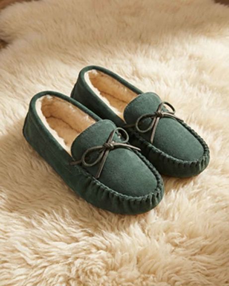 Lambswool Moccasin - Green