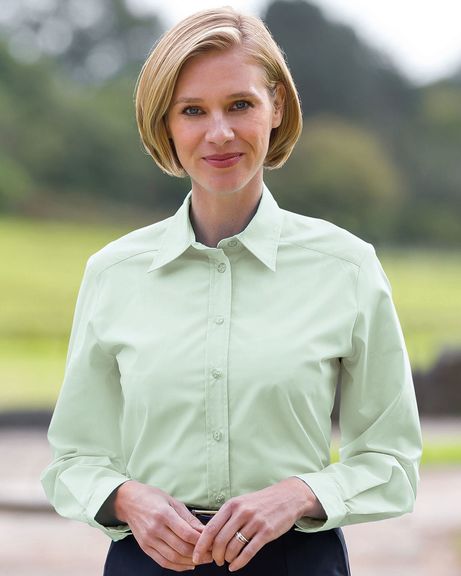 Easycare Long Sleeve Plain Polycotton Shirts