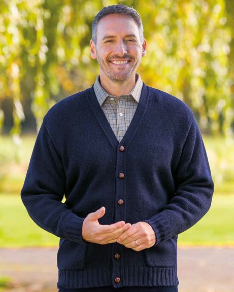 Shetland Cardigan  Mens