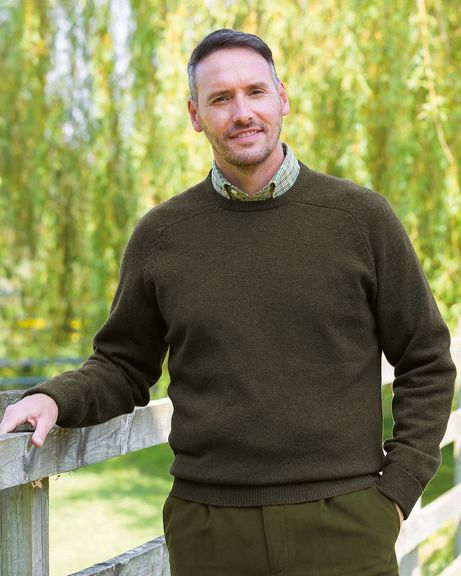 Mens Bracken Lambswool Crew Neck Sweater