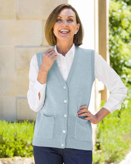 Shetland Waistcoat - Ice