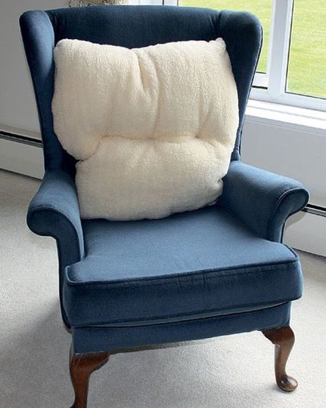 Fleece Back Support Pillow