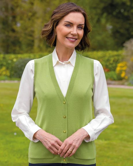 Ladies Merino Wool Kiwi Waistcoat