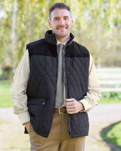 Arundel Body Warmer Quilted Gilet - Black