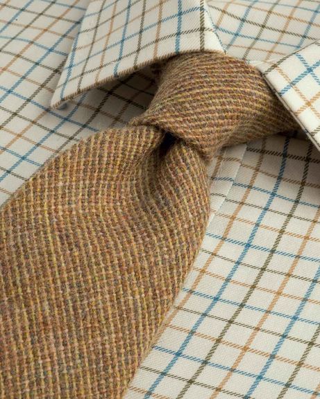 Classic Pure Wool Ties - Natural