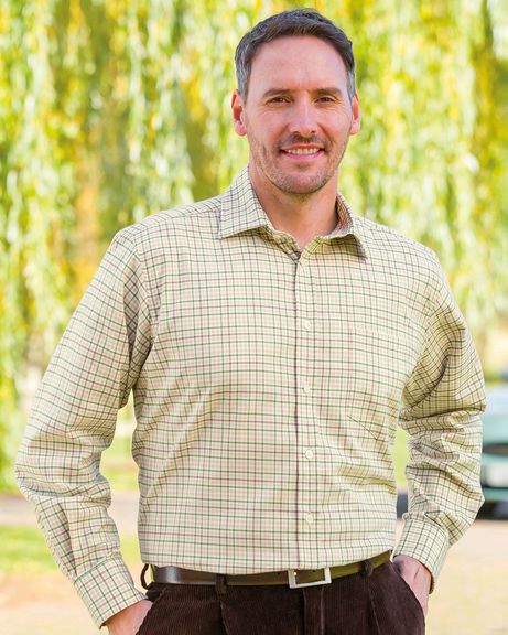 Greystoke Tattersall Check Pure Cotton Twill Shirt