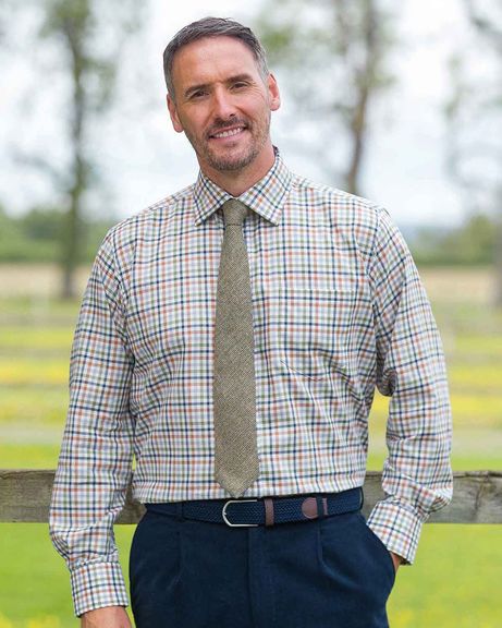 Keswick Tattersall Check Cotton & Twill Shirt