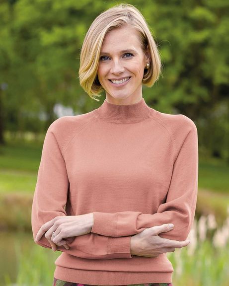 Merino Wool Mallow Turtle Neck Jumper