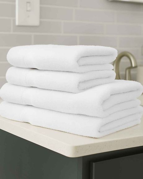Soft Pure Cotton Towels - White