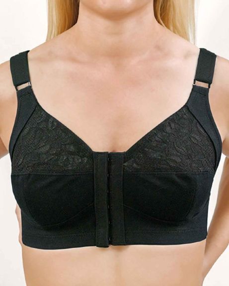 Front Fasten Bra - Black