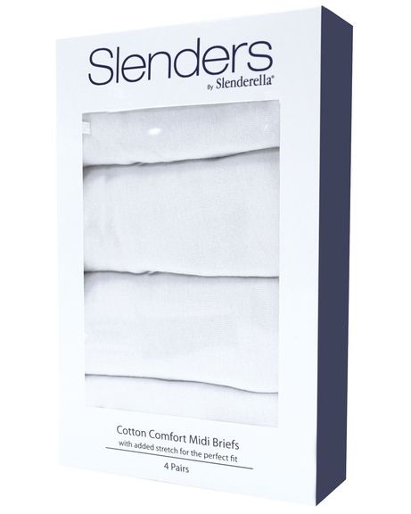 Slenderella Cotton Comfort Midi Brief