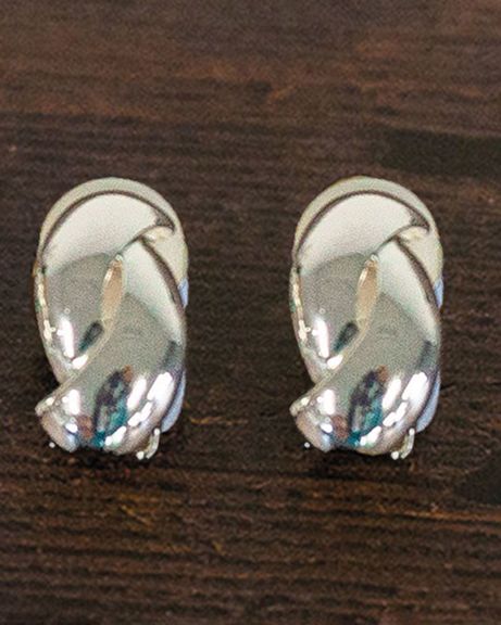 Miriam Ladies Silver Effect Clip On Earrings