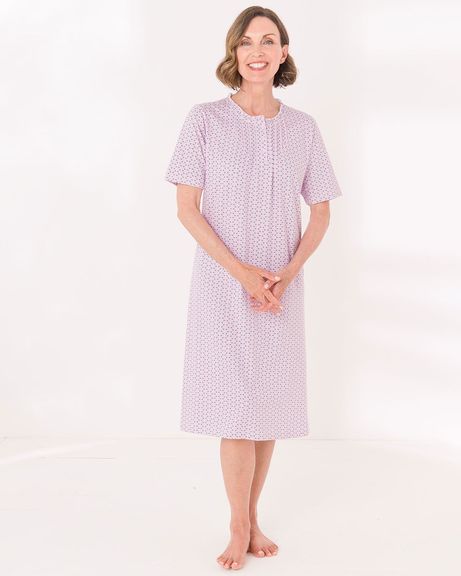 Quinn Floral Short Sleeve Cotton Nightdress