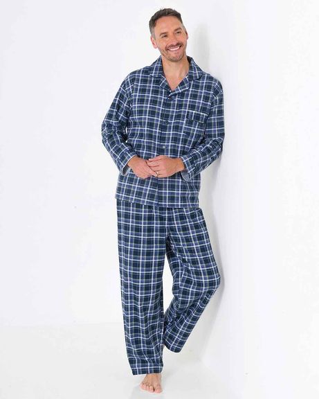 Scott Brushed Cotton Checked Pyjamas