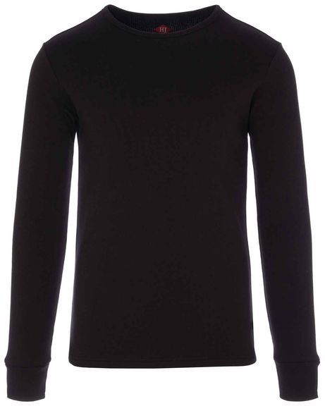 Mens Thermal Long Sleeve Top - Black