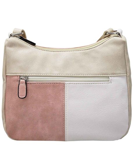 Luella Pink Zip Top Saddle Bag
