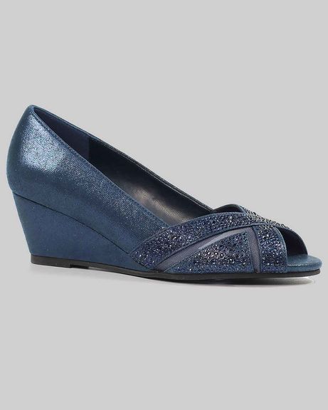 Lunar Adriana wedge Shoe - Navy