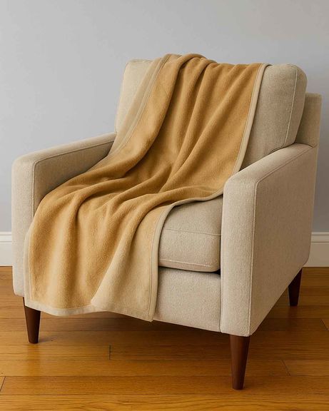 Reversible Cotton Mix Throw - Stone