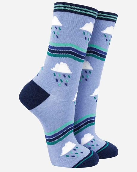 Ladies Bamboo-Rich Socks - Clouds