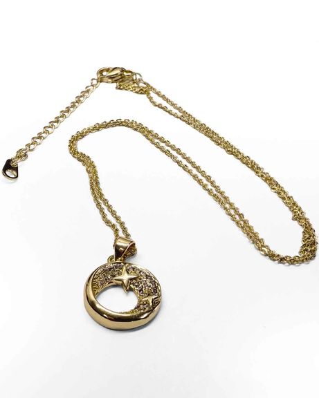 Felicia Gold Effect Pendant Necklace