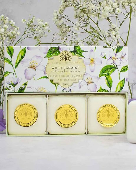 The English Soap Company 3pc Soap Collection - White Jasmine