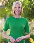 Merino Wool Short Sleeve Crew Jumper