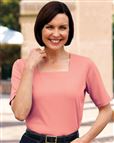 Silky Cotton Square Neck Top 