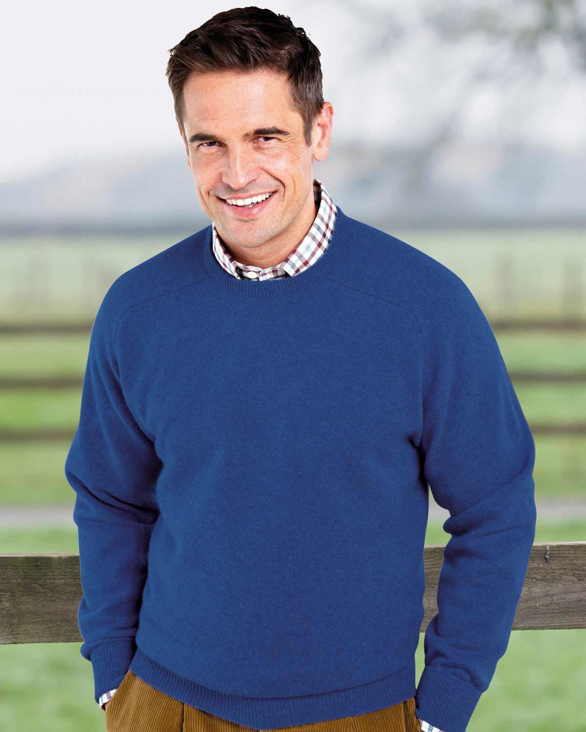 mens cobalt blue jumper