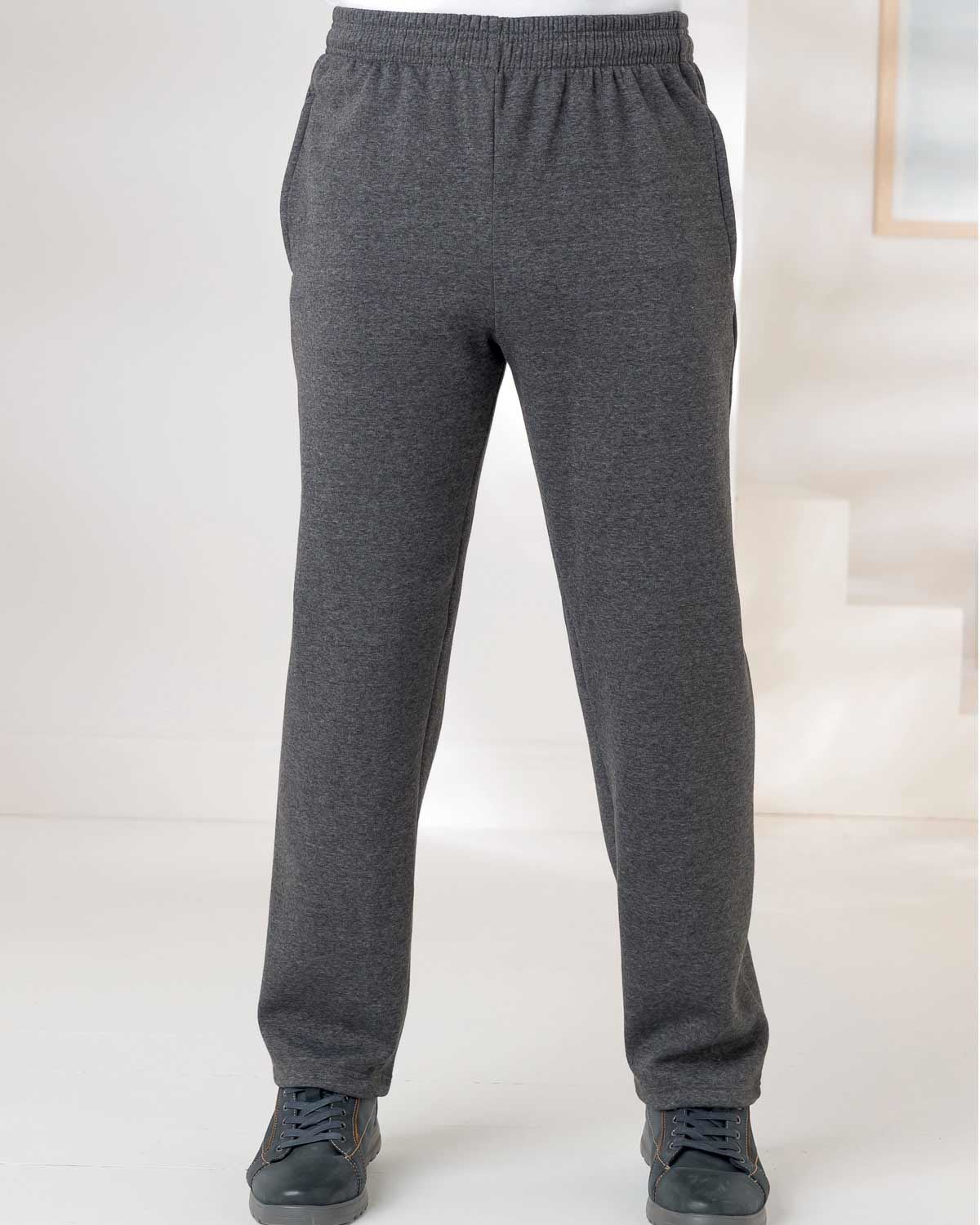 Mens Leisure Trouser, Straight legs and hems for a smarter look.